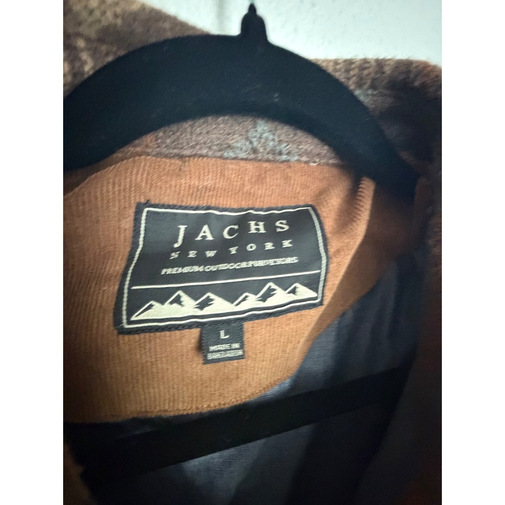 Jachs New York Mens Wool Blend Southwestern Shirt Jacket Brown Geometric Large - Picture 4 of 10